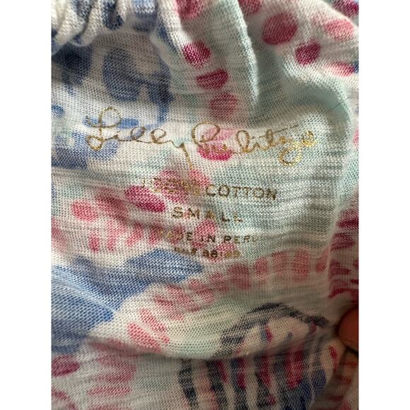 Lilly Pulitzer Shell Me About It Small Top Ruffle Floral Tube Top Women - Picture 5 of 7
